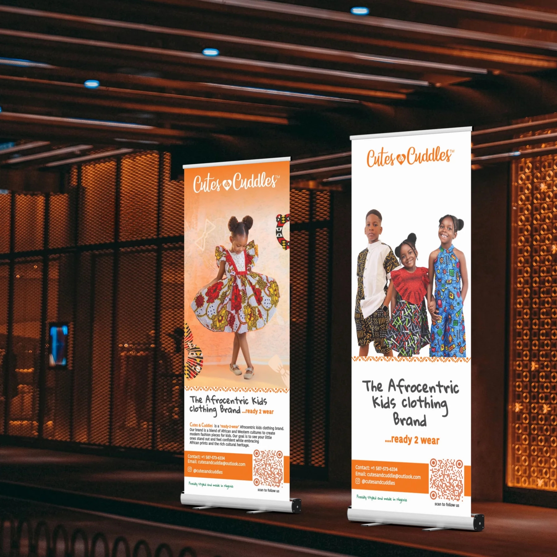 Roll-up banner, Abuja